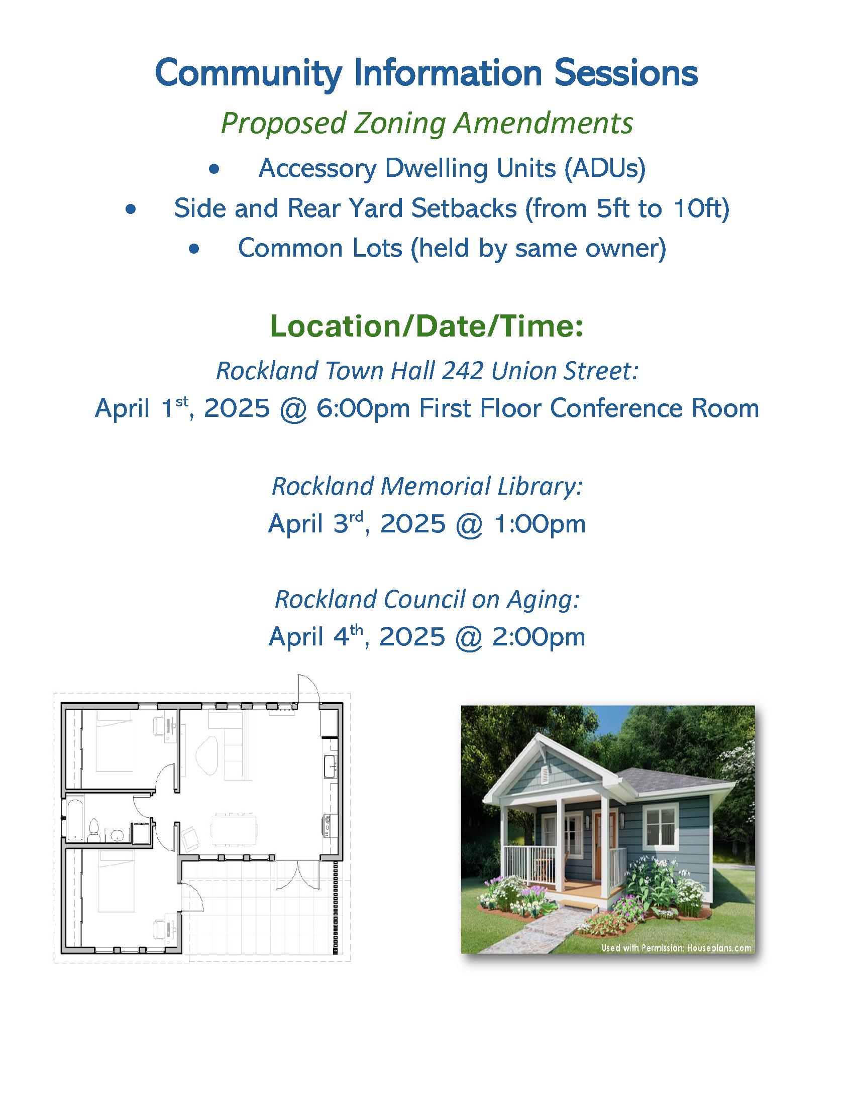 2025 Planning Department Bylaws - Community Info Sessions Dates